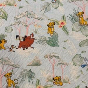 EUC Posh Peanut Lion King security blanket with Simba and Pumbaa bamboo lovey 💚